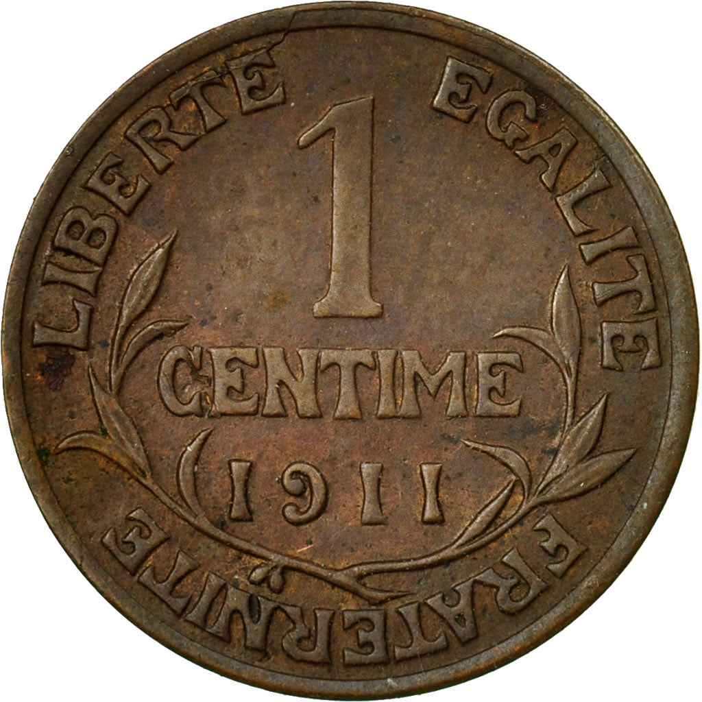 Coin, France, Dupuis, Centime, 1911, Paris, EF(40-45), Bronze, KM:840, Le