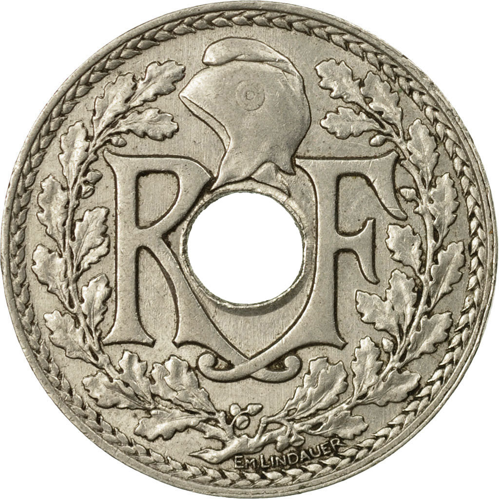 Münze, Frankreich, Lindauer, 25 Centimes, 1914, SS, Nickel, KM:867, Le