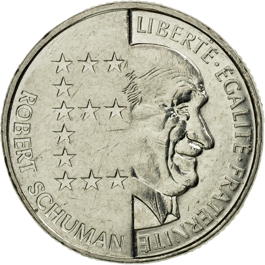 Münze, Frankreich, Schumann, 10 Francs, 1986, Paris, VZ, Nickel, KM:958, Le