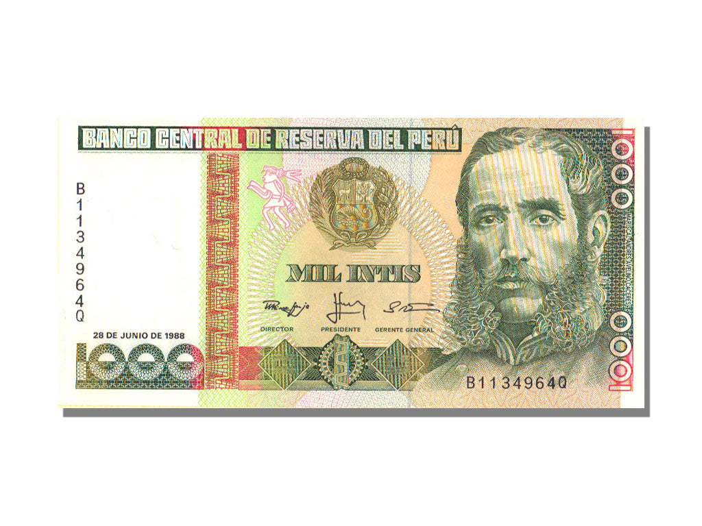 Peru, 1000 Intis, 1988, 1988-06-28, UNC(65-70)