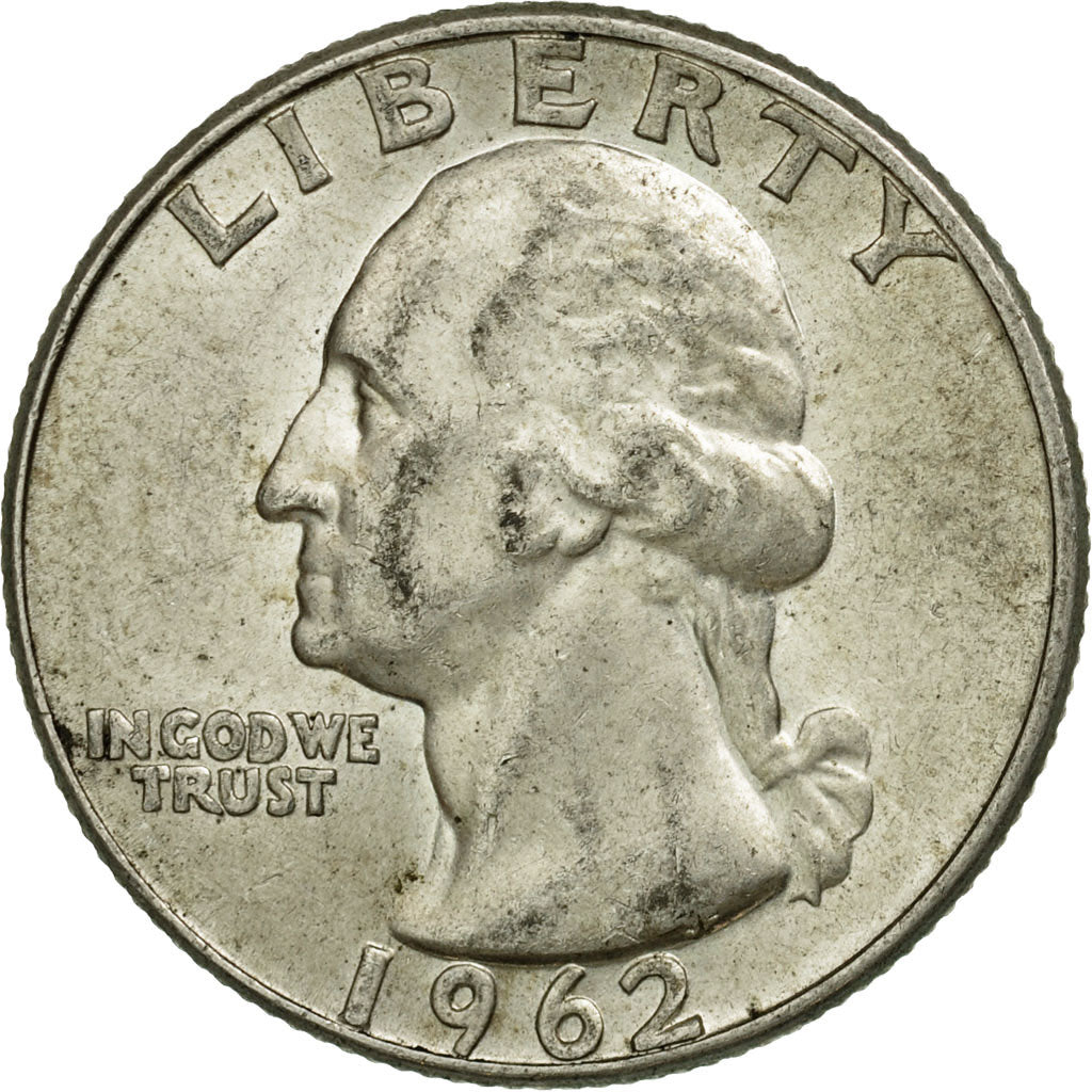 Coin, United States, Washington Quarter, Quarter, 1962, U.S. Mint, Denver