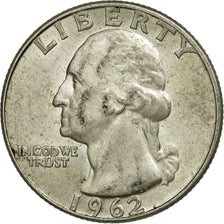 Coin, United States, Washington Quarter, Quarter, 1962, U.S. Mint, Denver