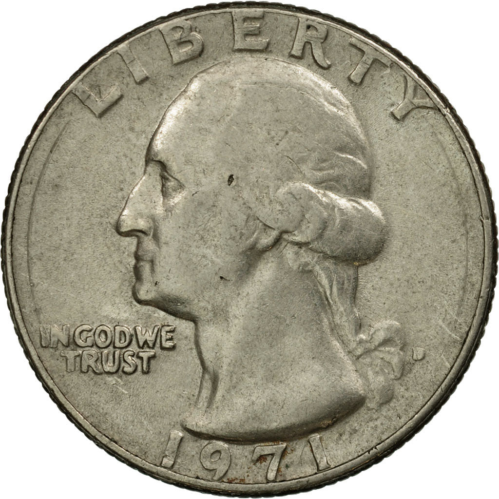 Coin, United States, Washington Quarter, Quarter, 1971, U.S. Mint, Philadelphia
