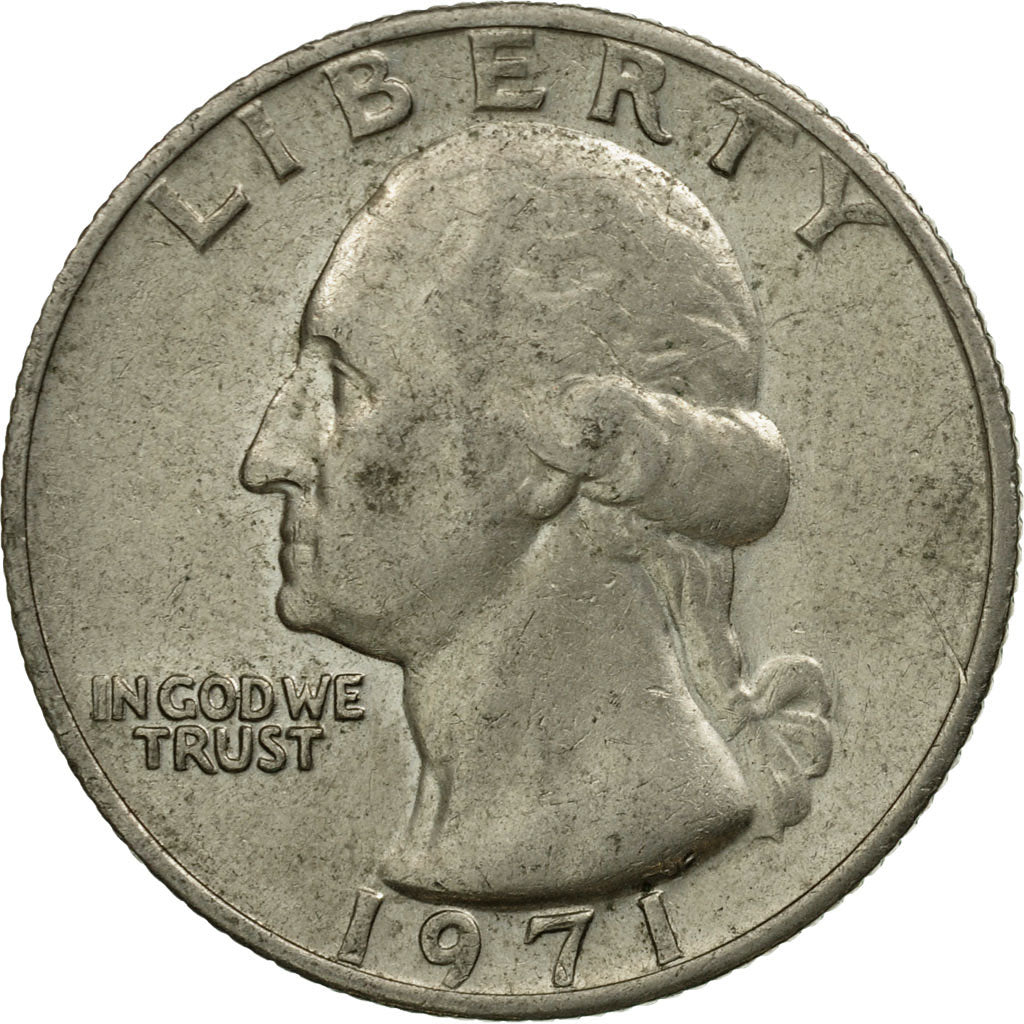 Coin, United States, Washington Quarter, Quarter, 1971, U.S. Mint, Philadelphia
