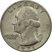 Coin, United States, Washington Quarter, Quarter, 1971, U.S. Mint, Philadelphia