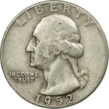 Coin, United States, Washington Quarter, Quarter, 1952, U.S. Mint, Philadelphia