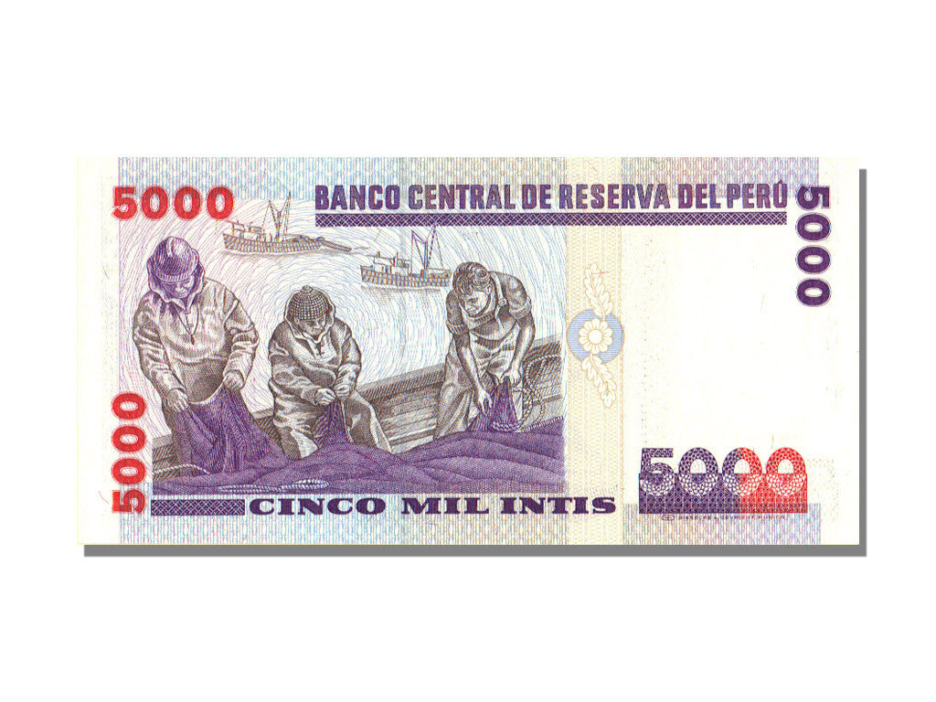Peru, 5000 Intis, 1988, KM #137, 1988-06-28, UNC(65-70), V