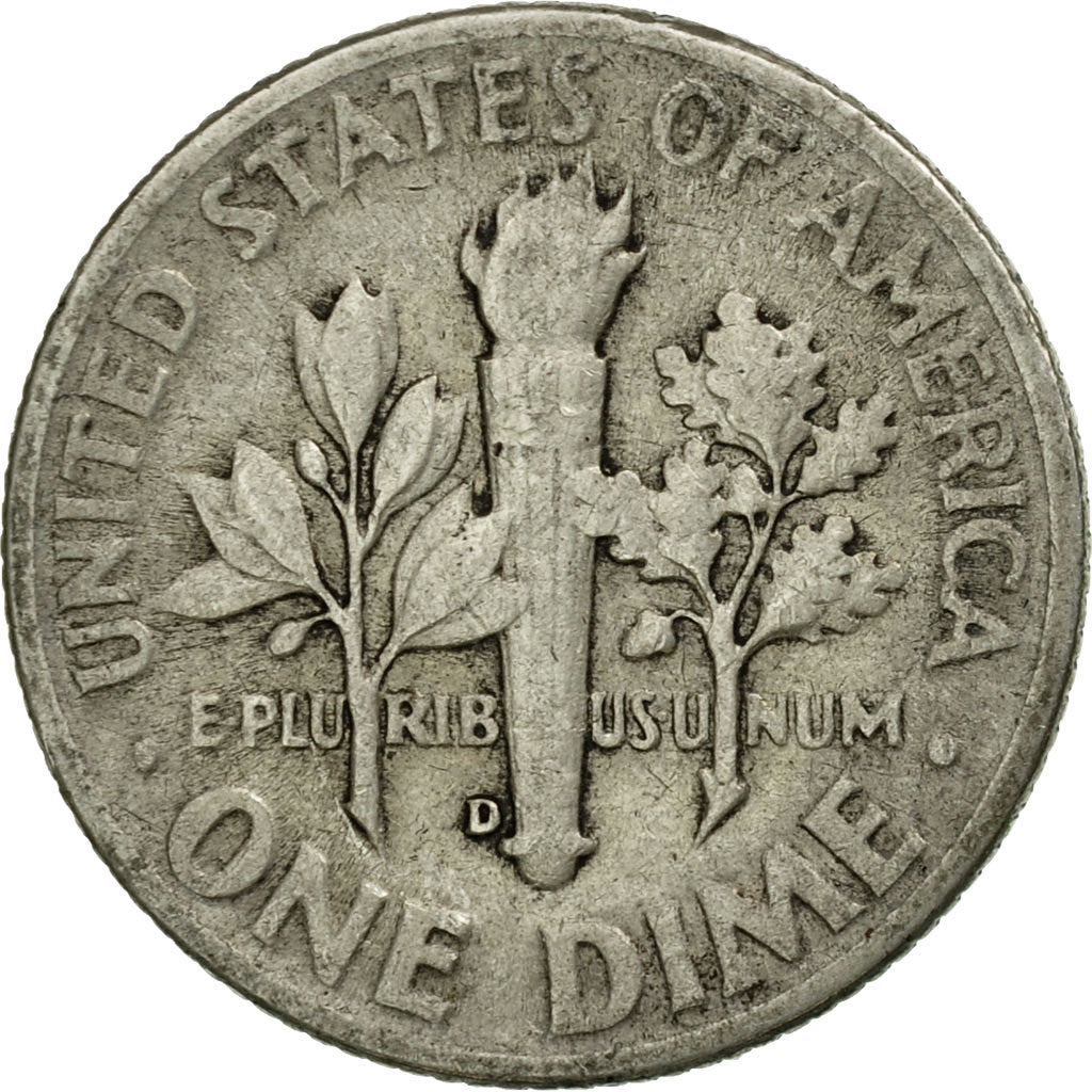 Coin, United States, Roosevelt Dime, Dime, 1947, U.S. Mint, Philadelphia