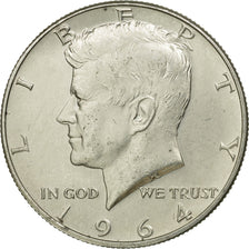 Coin, United States, Kennedy Half Dollar, Half Dollar, 1964, U.S. Mint, Denver