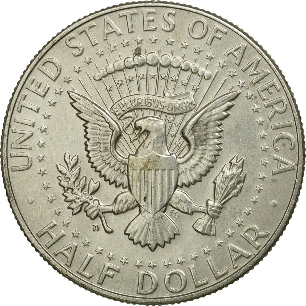 Coin, United States, Kennedy Half Dollar, Half Dollar, 1964, U.S. Mint, Denver