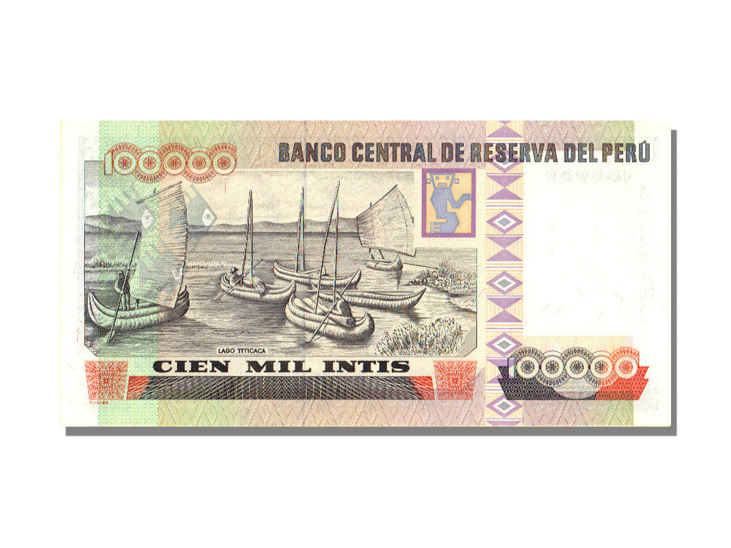 Peru, 100,000 Intis, 1989, KM #145, 1989-12-21, UNC(65-70), I