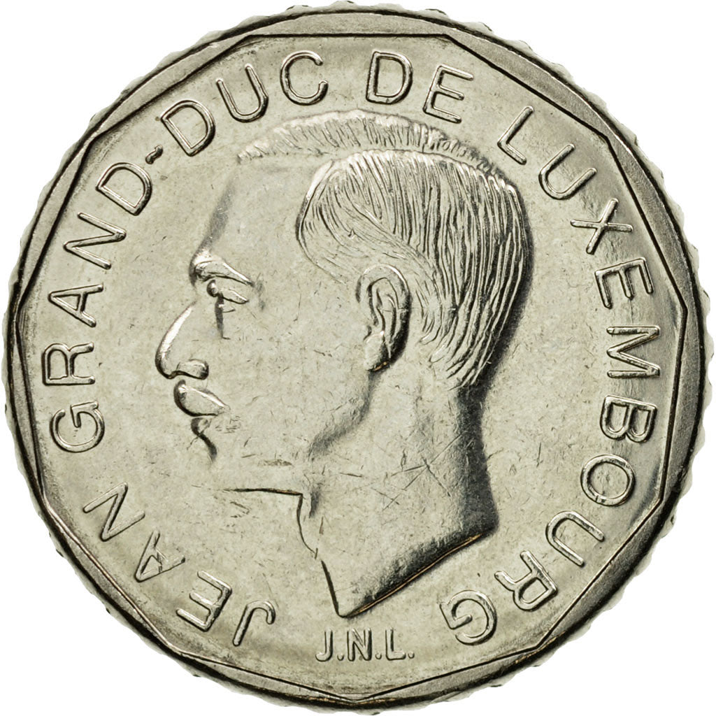 Coin, Luxembourg, Jean, 50 Francs, 1991, AU(55-58), Nickel, KM:66