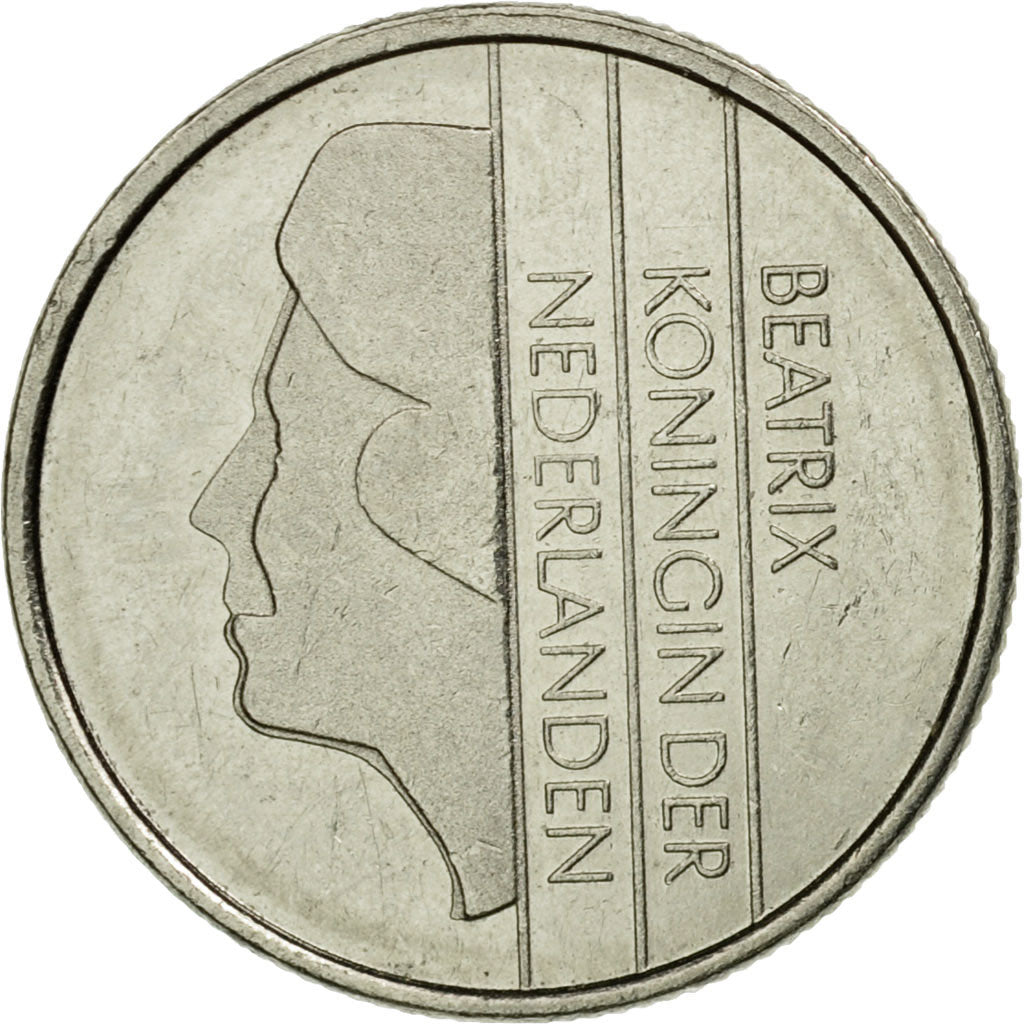 Coin, Netherlands, Beatrix, 10 Cents, 1995, EF(40-45), Nickel, KM:203