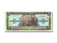 Banknote, El Salvador, 5 Colones, 1977, 1977-10-06, UNC(65-70)