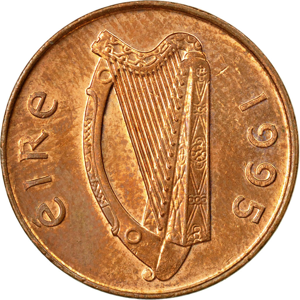 Coin, IRELAND REPUBLIC, Penny, 1995, EF(40-45), Copper Plated Steel, KM:20a