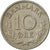 Coin, Denmark, Frederik IX, 10 Öre, 1966, Copenhagen, VF(30-35), Copper-nickel
