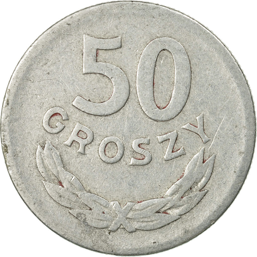 Coin, Poland, 50 Groszy, 1949, Warsaw, VF(30-35), Aluminum, KM:44a