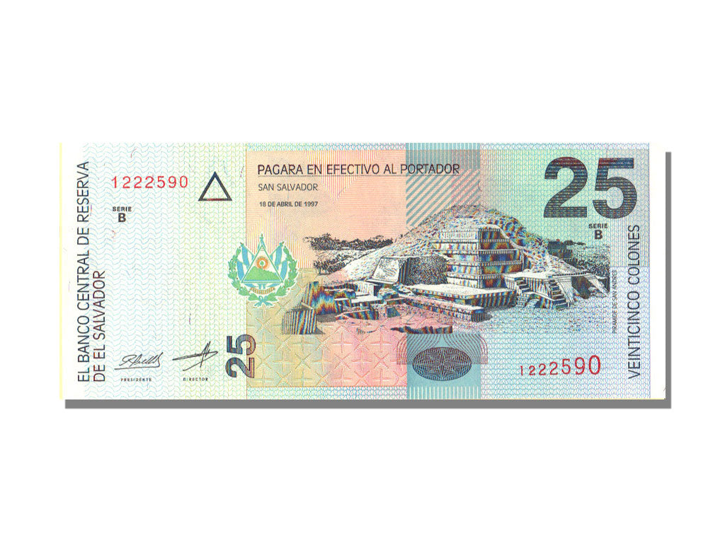 El Salvador, 25 Colones, 1997, 1997-07-07, UNC(65-70)