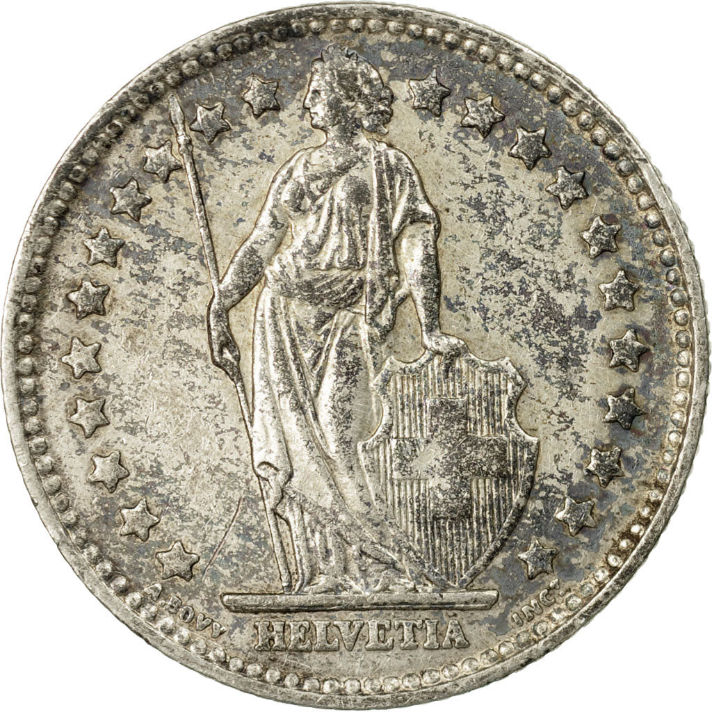 Coin, Switzerland, Franc, 1956, Bern, EF(40-45), Silver, KM:24