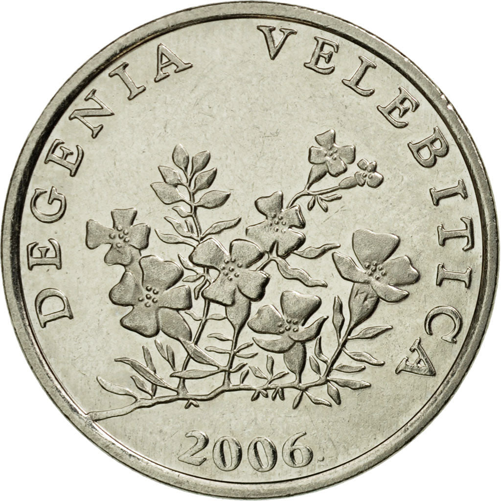 Munten, Kroatië, 50 Lipa, 2006, ZF+, Nickel plated steel, KM:19