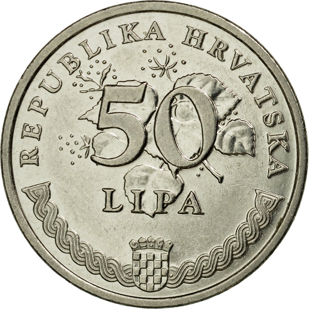 Coin, Croatia, 50 Lipa, 2007, EF(40-45), Nickel plated steel, KM:8