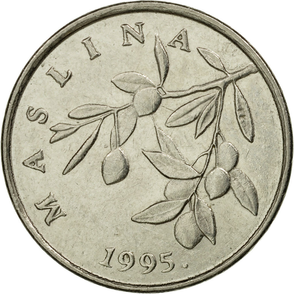 Moneta, Chorwacja, 20 Lipa, 1995, EF(40-45), Nickel platerowany stalą, KM:7
