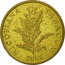 Coin, Croatia, 10 Lipa, 2008, EF(40-45), Brass plated steel, KM:16