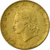 Coin, Italy, 20 Lire, 1973, Rome, VF(30-35), Aluminum-Bronze, KM:97.2