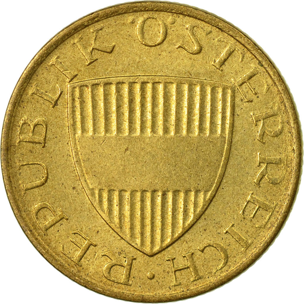 Coin, Austria, 50 Groschen, 1986, AU(55-58), Aluminum-Bronze, KM:2885