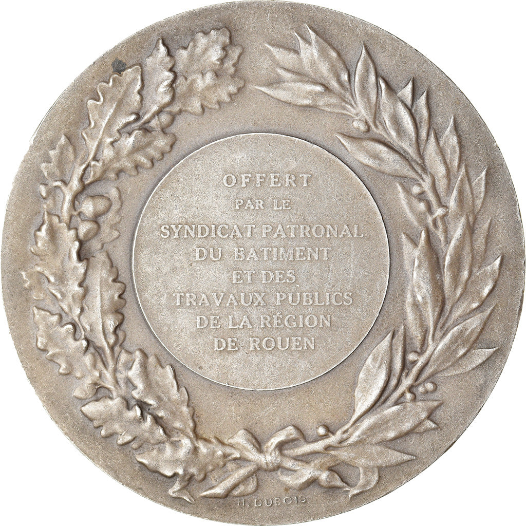 France, Medal, La Pierre, Batiment et Travaux Publics de Rouen, Business &