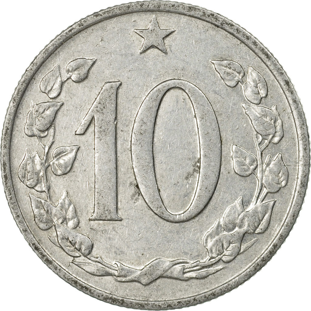 Münze, Tschechoslowakei, 10 Haleru, 1963, SS, Aluminium, KM:49.1