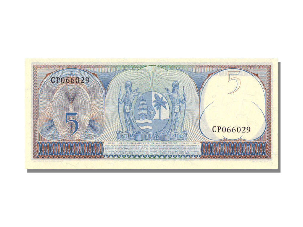 Suriname, 5 Gulden, 1963, KM #120b, 1963-09-01, UNC(65-70), CP