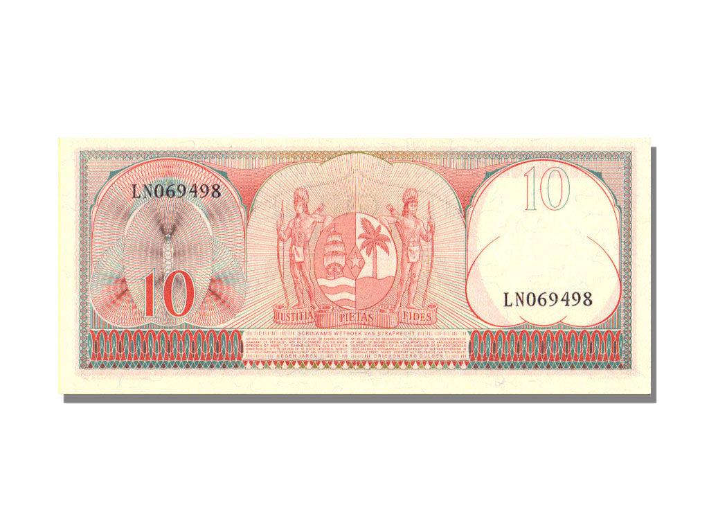 Suriname, 10 Gulden, 1963, KM #121, 1963-09-01, UNC(65-70), LN