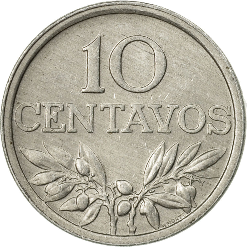 Coin, Portugal, 10 Centavos, 1978, AU(55-58), Aluminum, KM:594