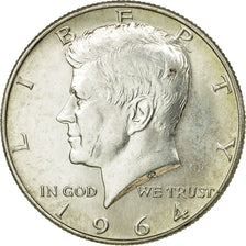 Coin, United States, Kennedy Half Dollar, Half Dollar, 1964, U.S. Mint
