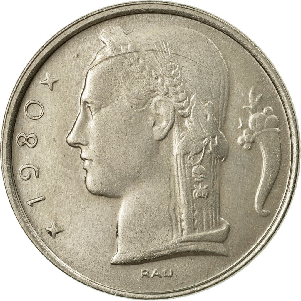 Munten, België, 5 Francs, 5 Frank, 1980, PR, Copper-nickel, KM:135.1
