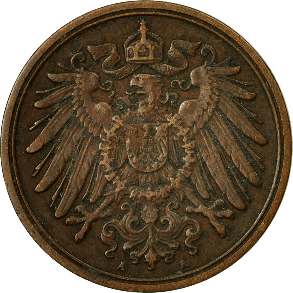Munten, DUITSLAND - KEIZERRIJK, Wilhelm II, Pfennig, 1900, Berlin, ZF, Koper