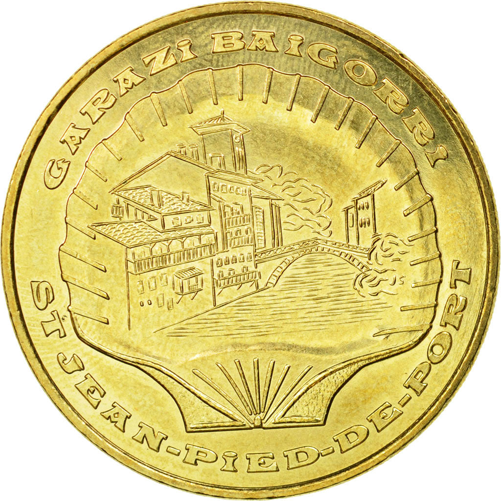 Francia, Token, Jetón turístico, Saint-Jean-Pied-de-Port - Carazi Baigorri