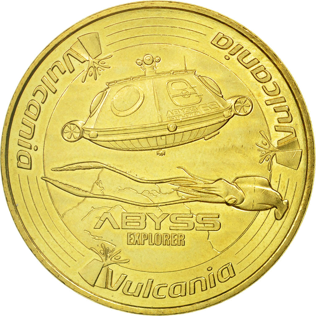 Francia, Token, Touristic token, Saint-Ours-Les-Roches - Vulcania n°13 - Abyss