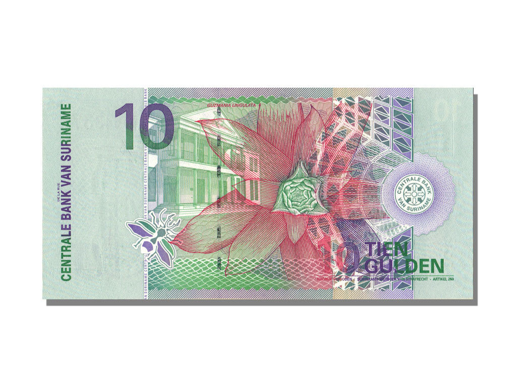 Suriname, 10 Gulden, 2000, KM #147, 2000-01-01, UNC(65-70), AM