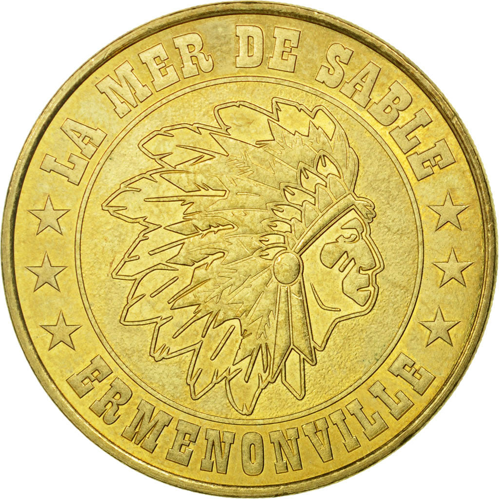 France, Token, Touristic token, Ermenonville - La mer de sable n°1 -  Tête