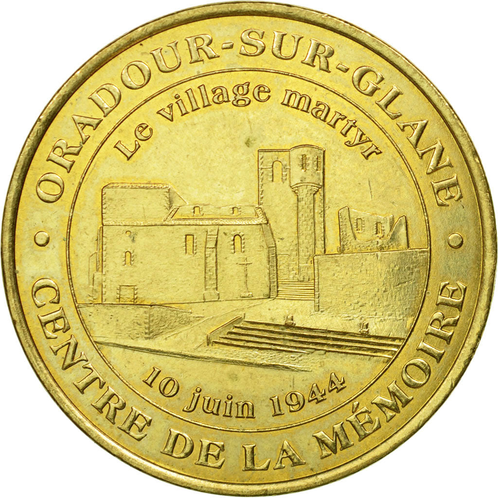 Francia, Token, Touristic token, Ouradour-sur-Glane - village martyr n°1, 2005