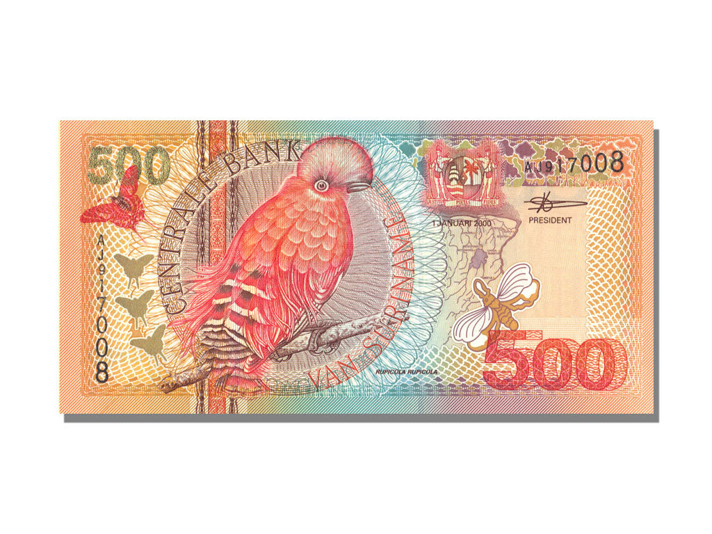 Suriname, 500 Gulden, 2000, 2000-01-01, UNC(65-70)