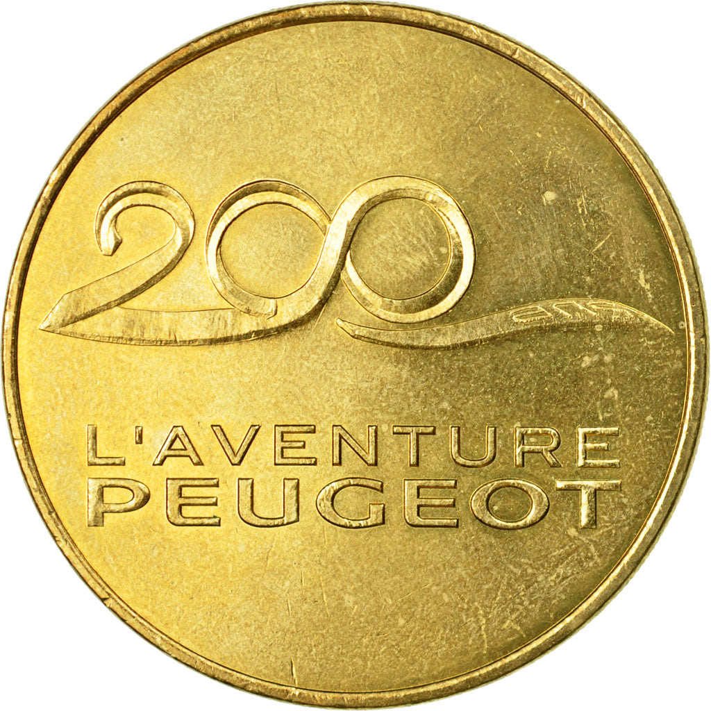Francia, Token, Touristic token, Sochaux - Peugeot - 200 ans, 2010, MDP, BB