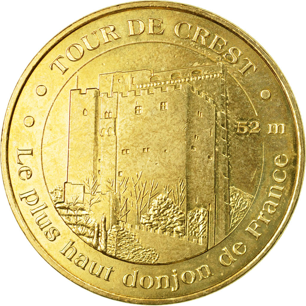 Francia, Token, Touristic token, Crest - Donjon n°1, 2009, MDP, BB