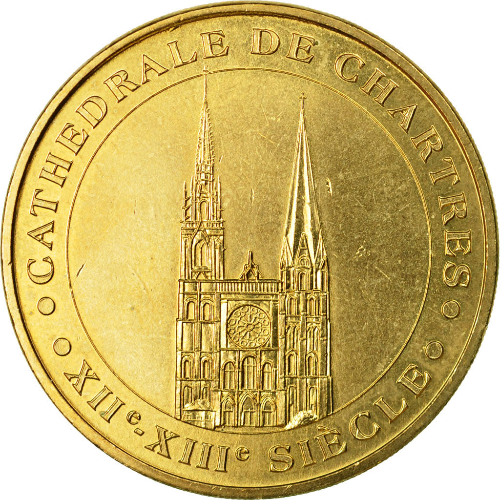 France, Token, Touristic token, Chartres - La Cathédrale n°2, 2013, MDP