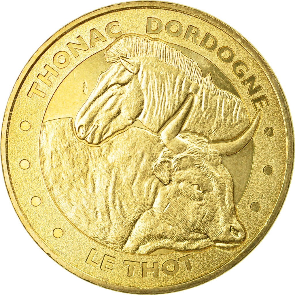 Francia, Token, Touristic token, Thonac - le Thot - Le cheval et l'auroch, 2012
