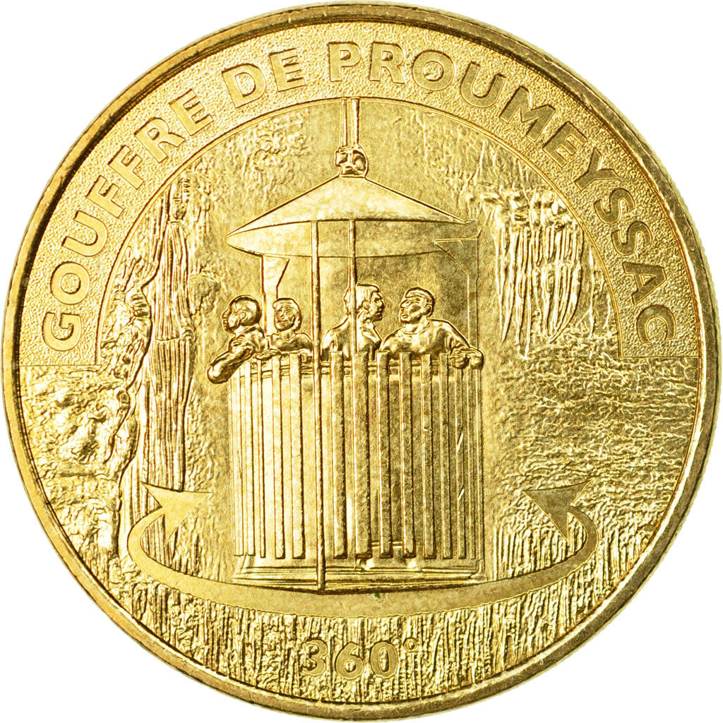 Francia, Token, Touristic token, Audrix - Gouffre de Proumeyssac n°6, 2012