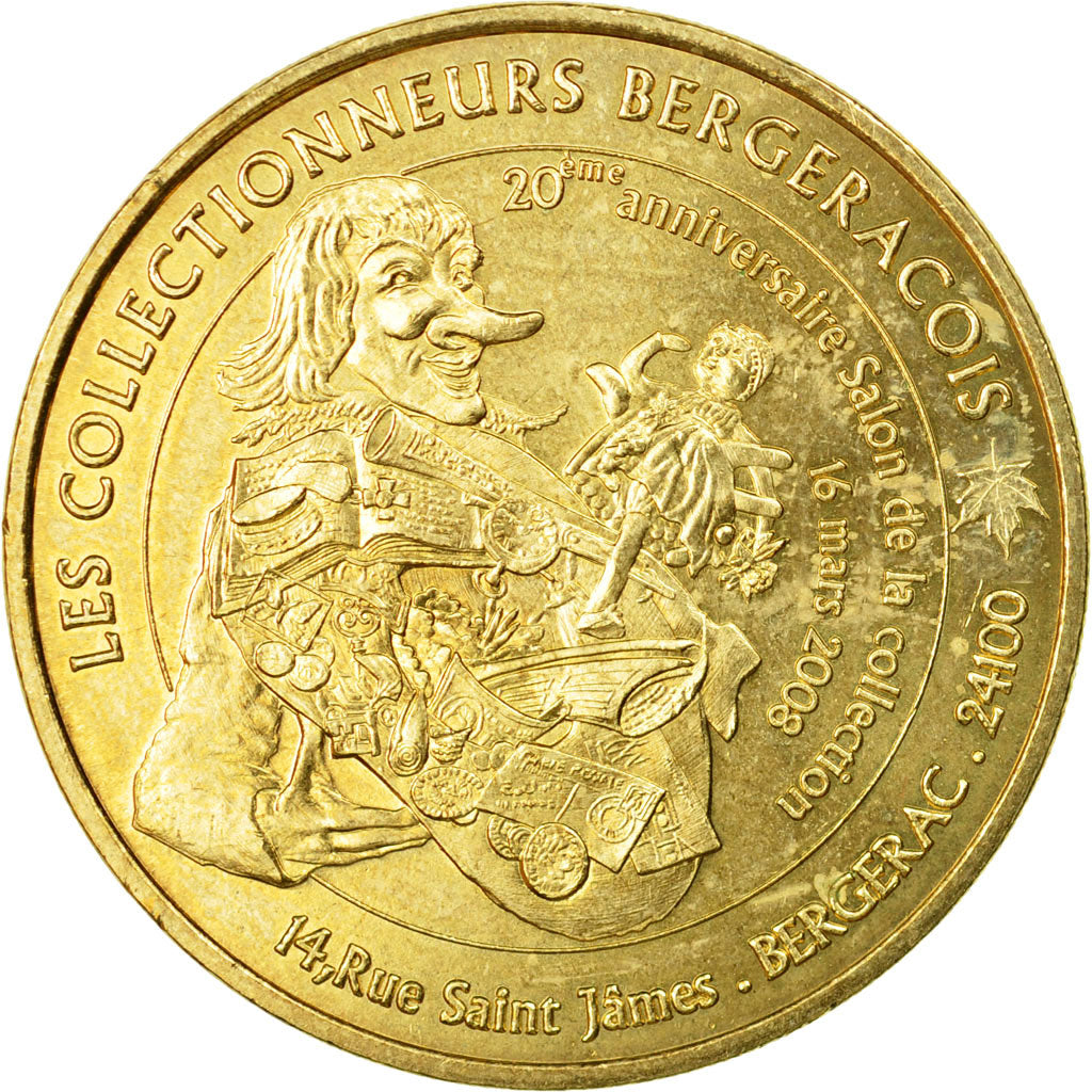 Francia, Token, Touristic token, Bergerac - Les Collectionneurs n°1, 2008, MDP