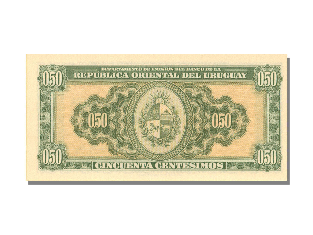 Billete, 50 Centesimos, 1939, Uruguay, UNC